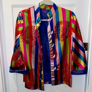 Bright color stripe vintage women’s blazer